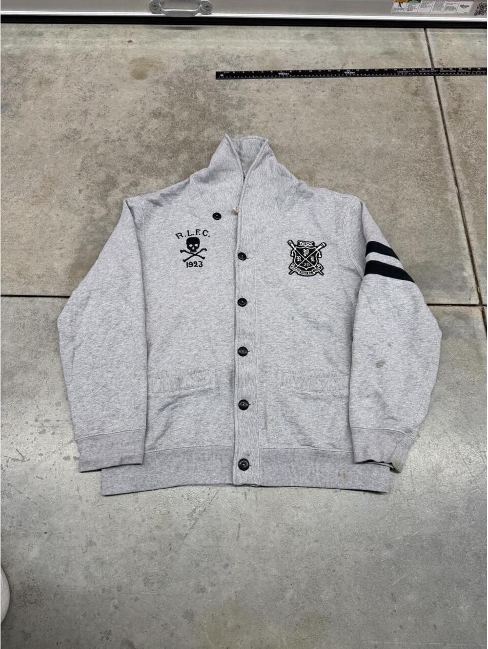 vintage polo ralph lauren football club rlfc sweatshirt size large HAS STAIN